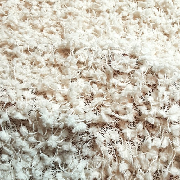 NWT Paisley Vine Beige Fringe Pullover Tunic Sweater Batwing Sleeve One Size - Picture 12 of 13